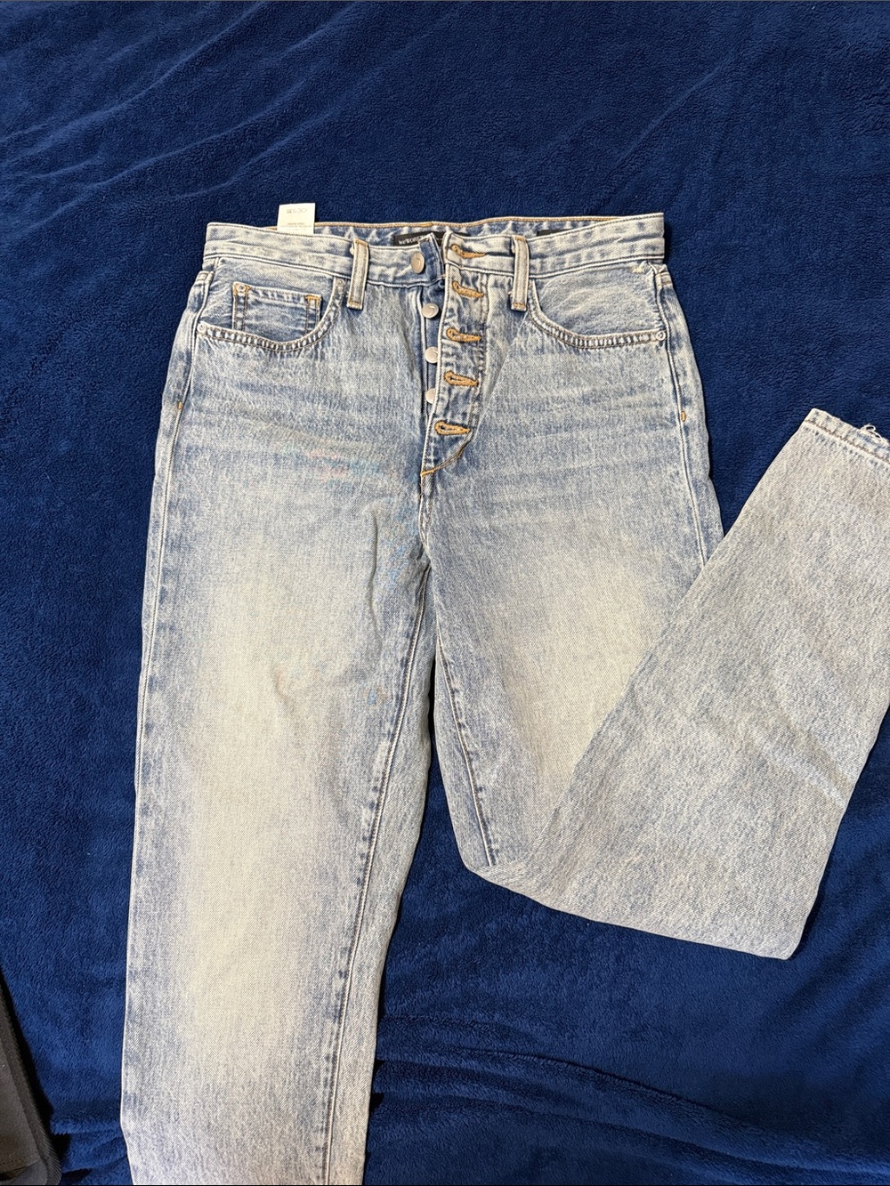 WeWoreWhat by Joe’s Jeans High-Rise Faded Blue Button-Fly Jeans
